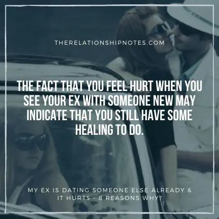 It hurts so much to see my ex with someone else